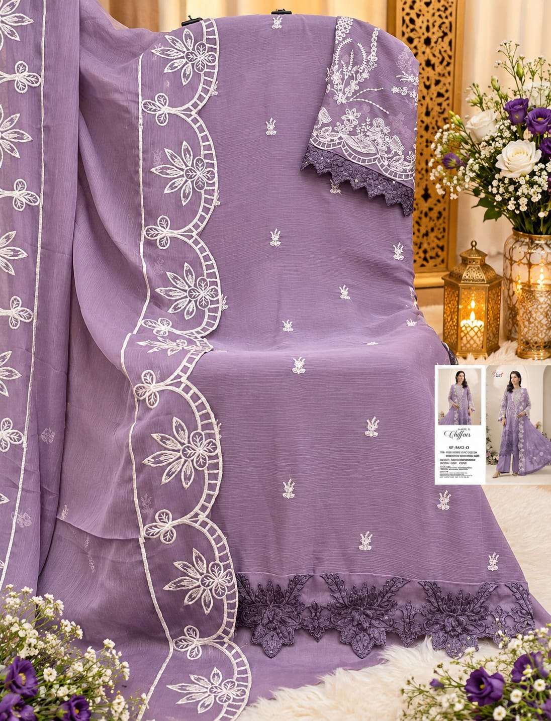 SHREE FABS SF 5652 COLOR CHIFFON DESIGNER SALWAR SUIT IN UNSTITCH THE NEXT GENERATION ETHNIC
